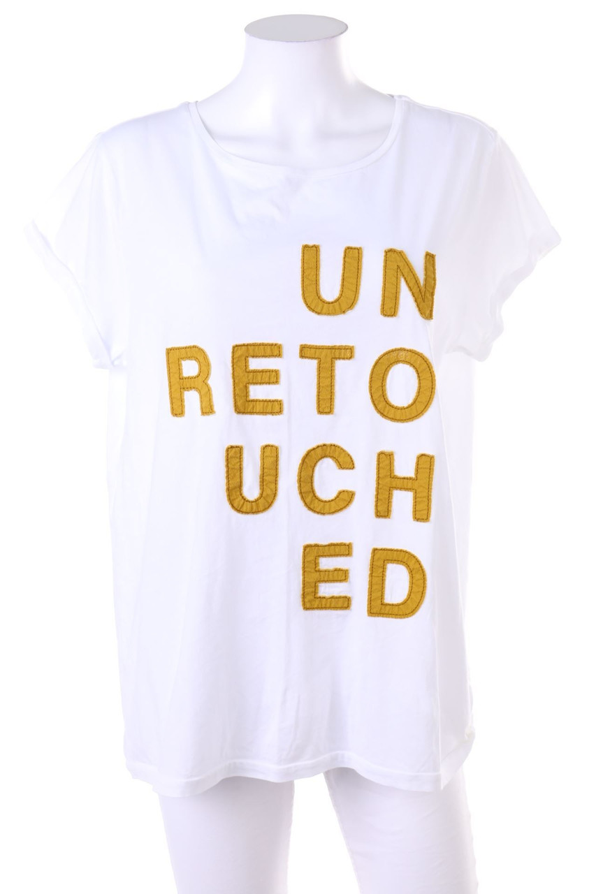 YAYA - Kurzarm-Shirt mit Statement-Print - L