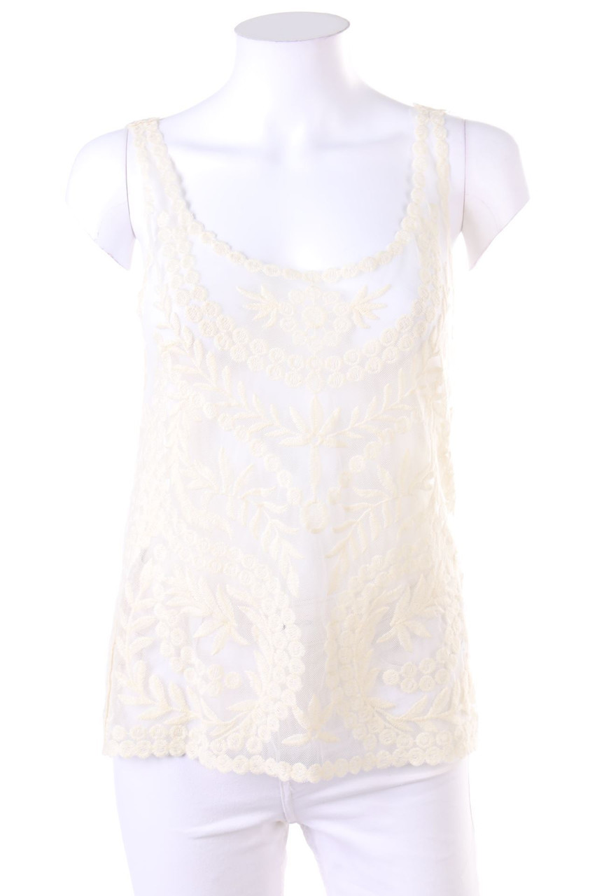 H&M DIVIDED - Spitzen-Top aus Mesh - D 36