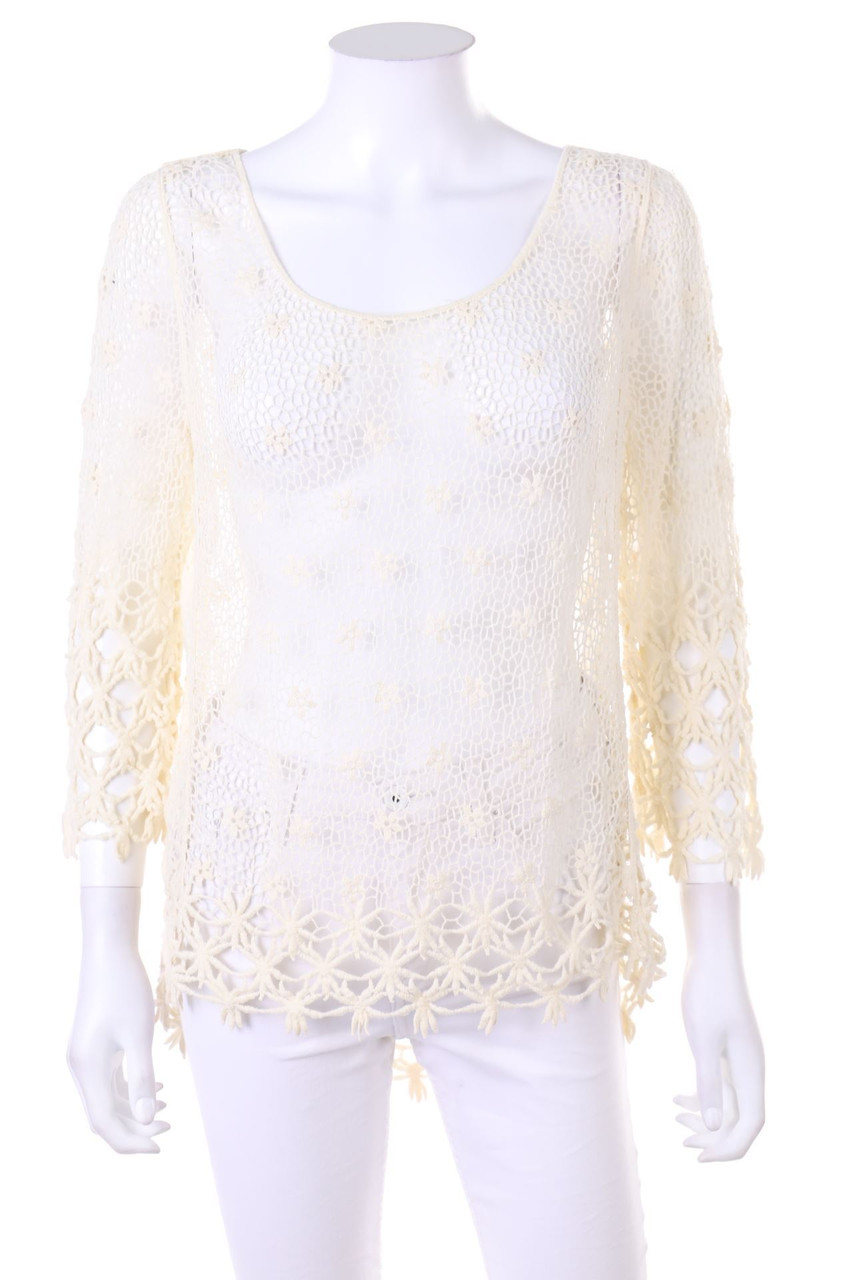 Geisha - Bluse aus Häkelspitze - D 36