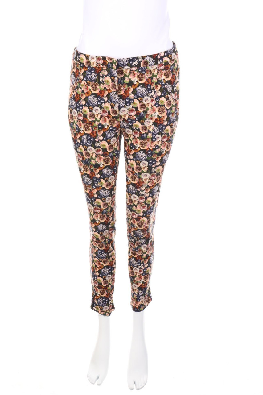 ZARA - Hose mit floralem Muster - M