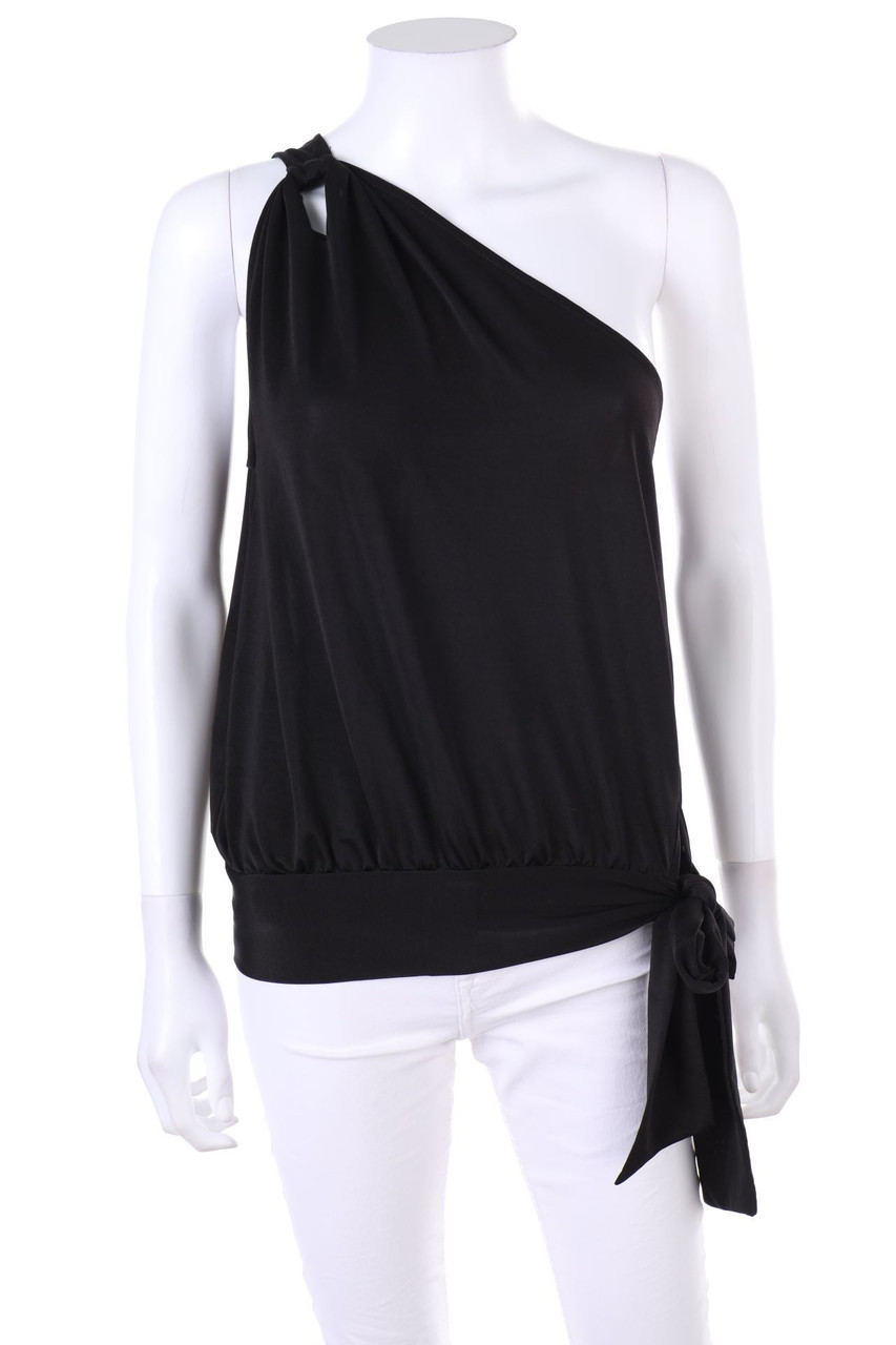 MORGAN - Top with Asymmetrical Cut to tie - S