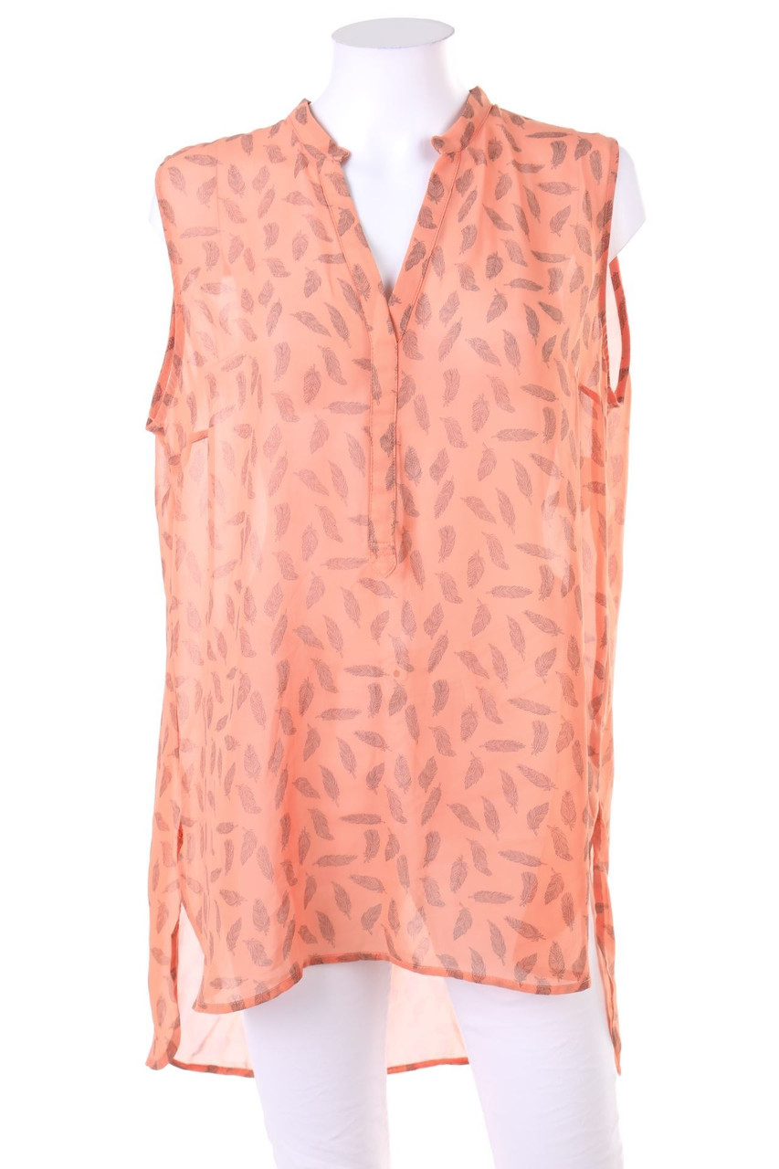 No Label - Long-Blouse Top with Print - XL