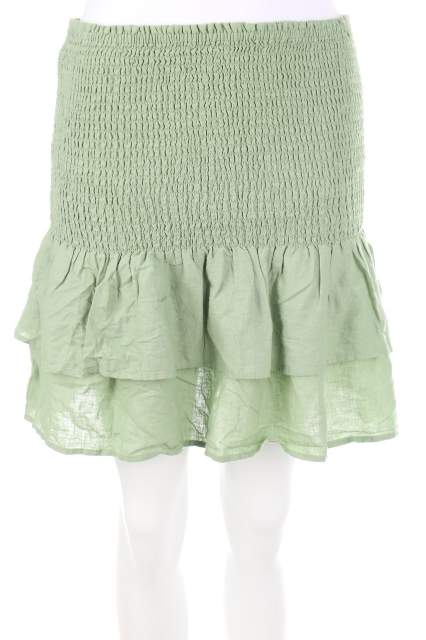 MANGO - Minirock aus Leinen-Mix - L