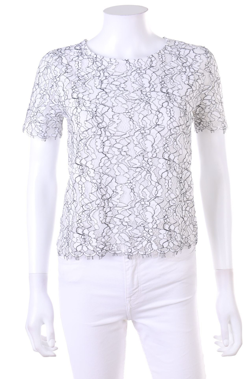 Pimkie - Kurzarm-Shirt aus Spitze - S