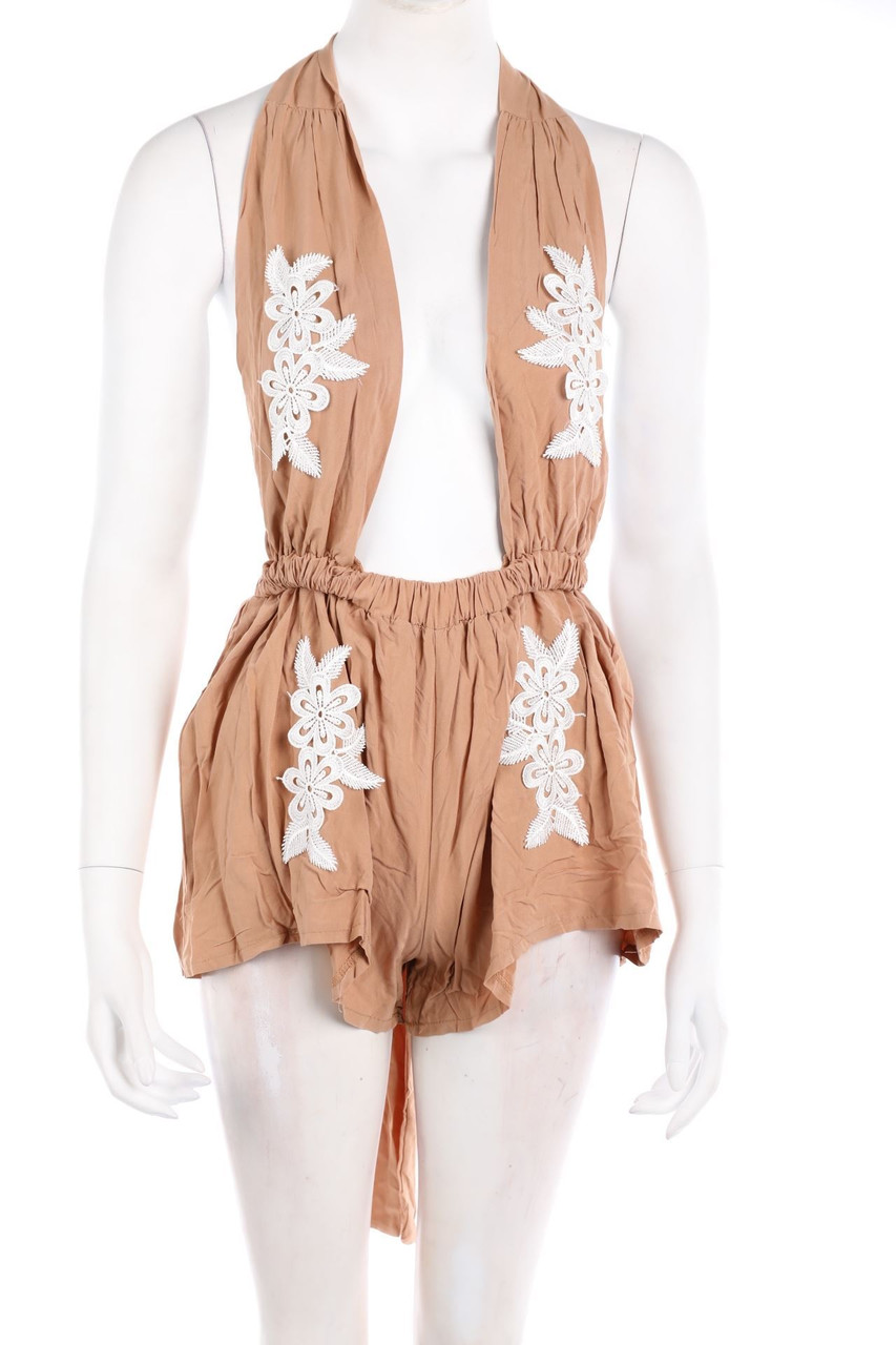 ZAFUL - DungareesShorts with Lace - S