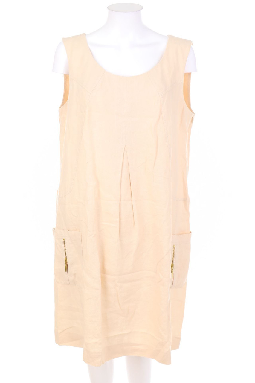 Best Connections - Mini Dress, Linen with Zipper - D 44