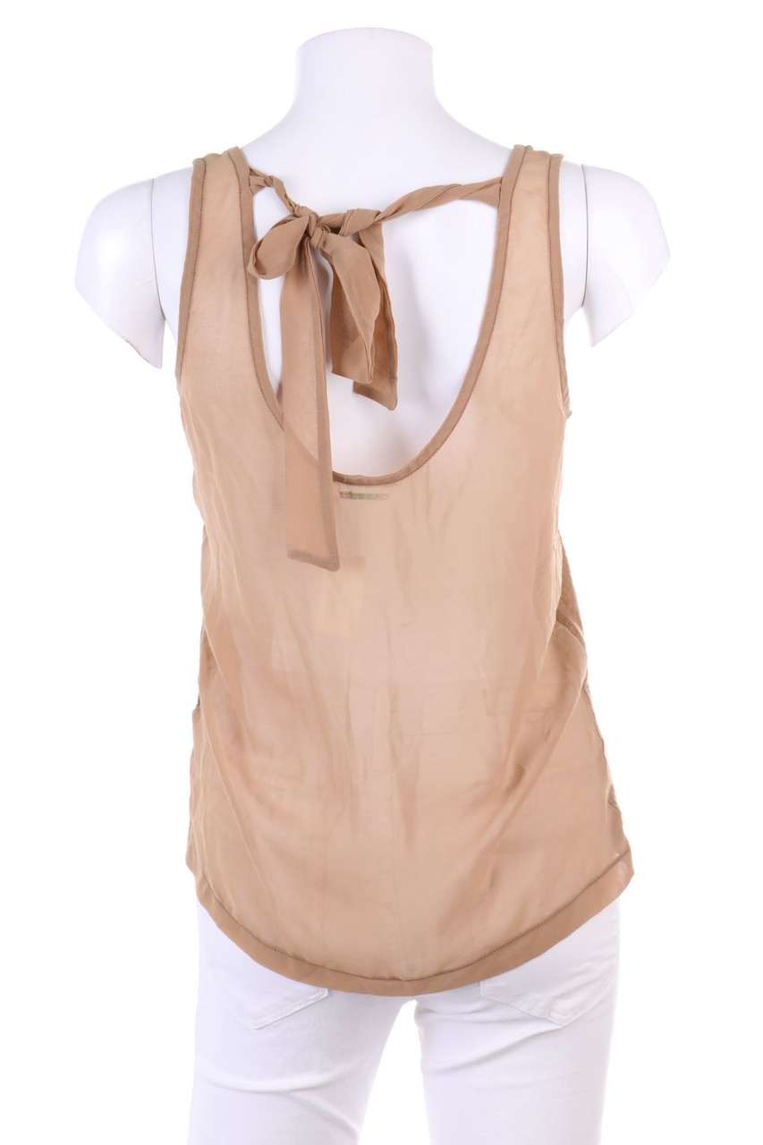 STILE BENETTON - Blouse Top with Deep Back Neckline - XS