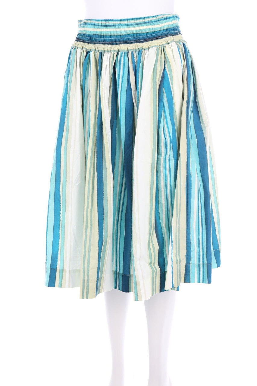 WOOLRICH - Stripe Skirt with Elastic Band - S