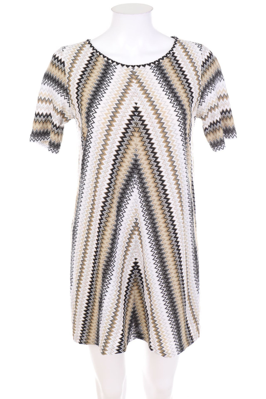 SIR OLIVER - Mini Dress with Zig Zag Pattern - D 38