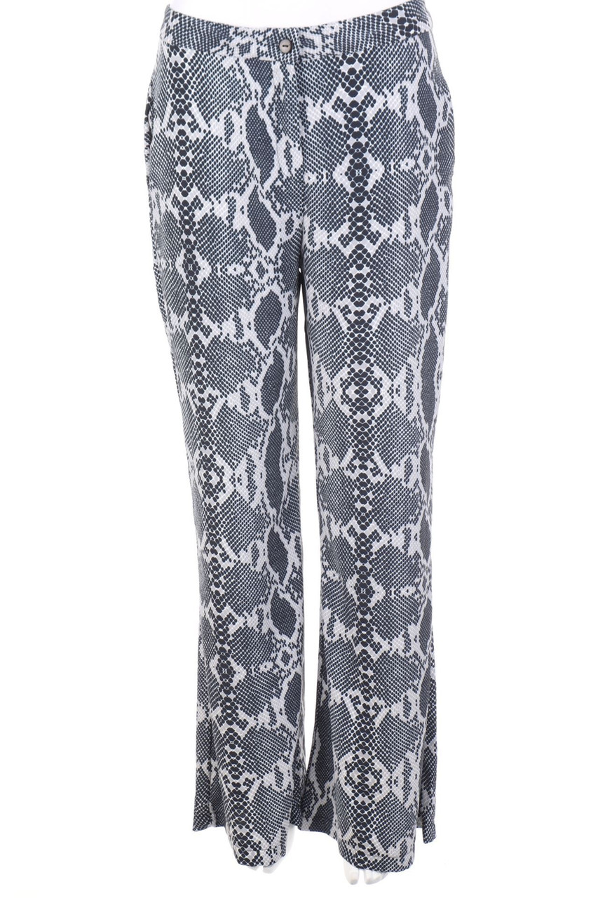 Ohne Label - Palazzo-Hose mit Animal-Print - M