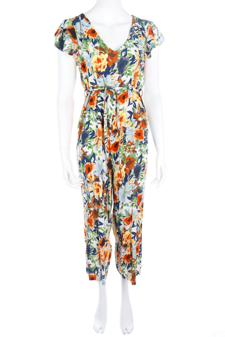 SECONDHAND - Jumpsuit with Flower Print - S