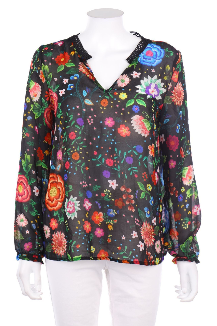 NAF NAF - Bluse mit Blumen-Print - D 40