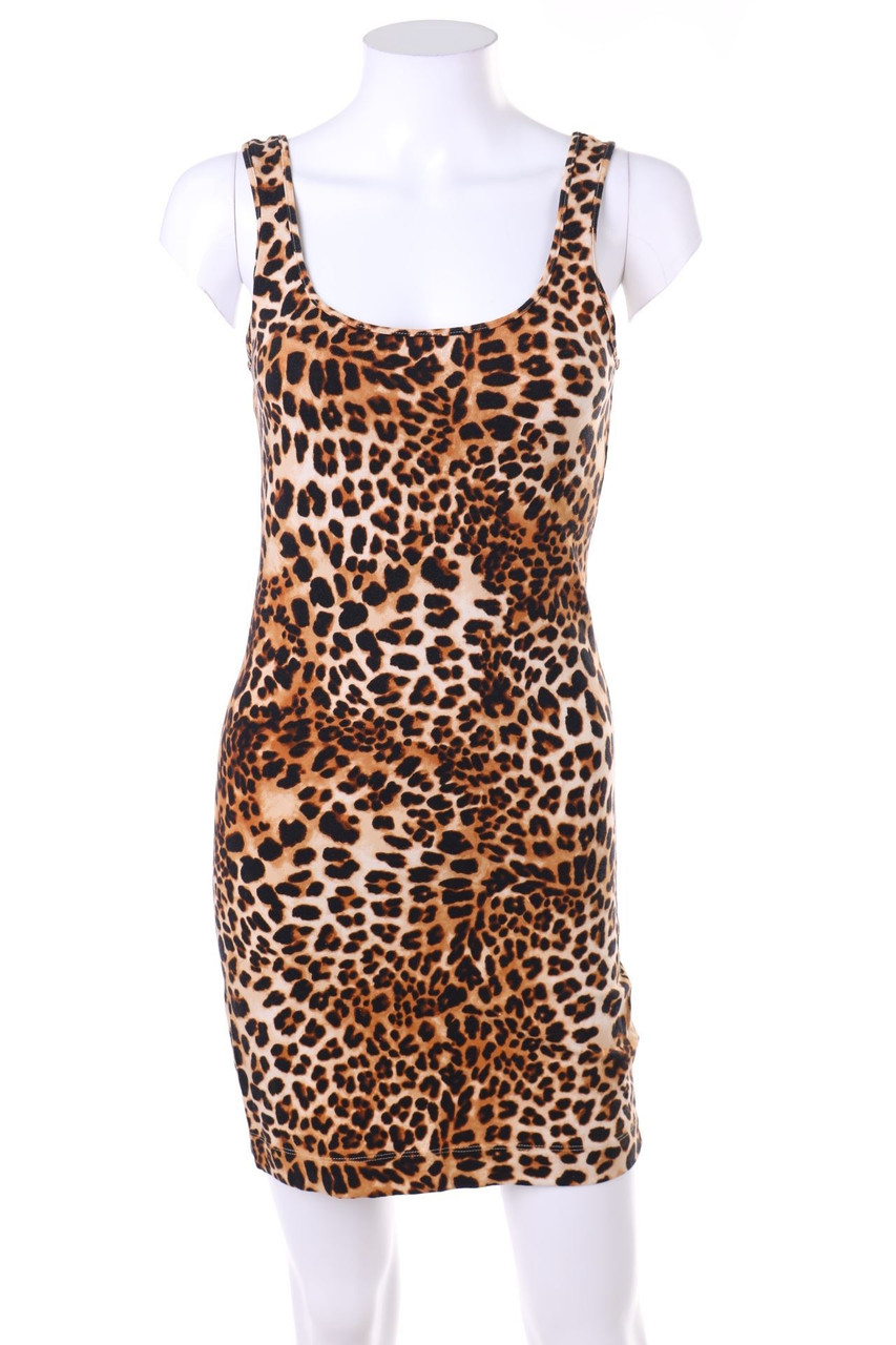 H&M - Minikleid mit Leo-Print - S