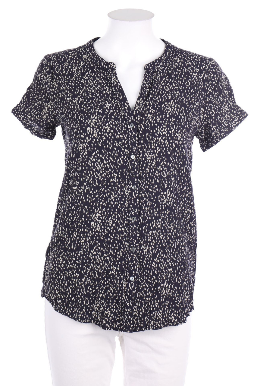ESPRIT de corp - Kurzarm-Bluse mit Print - XS