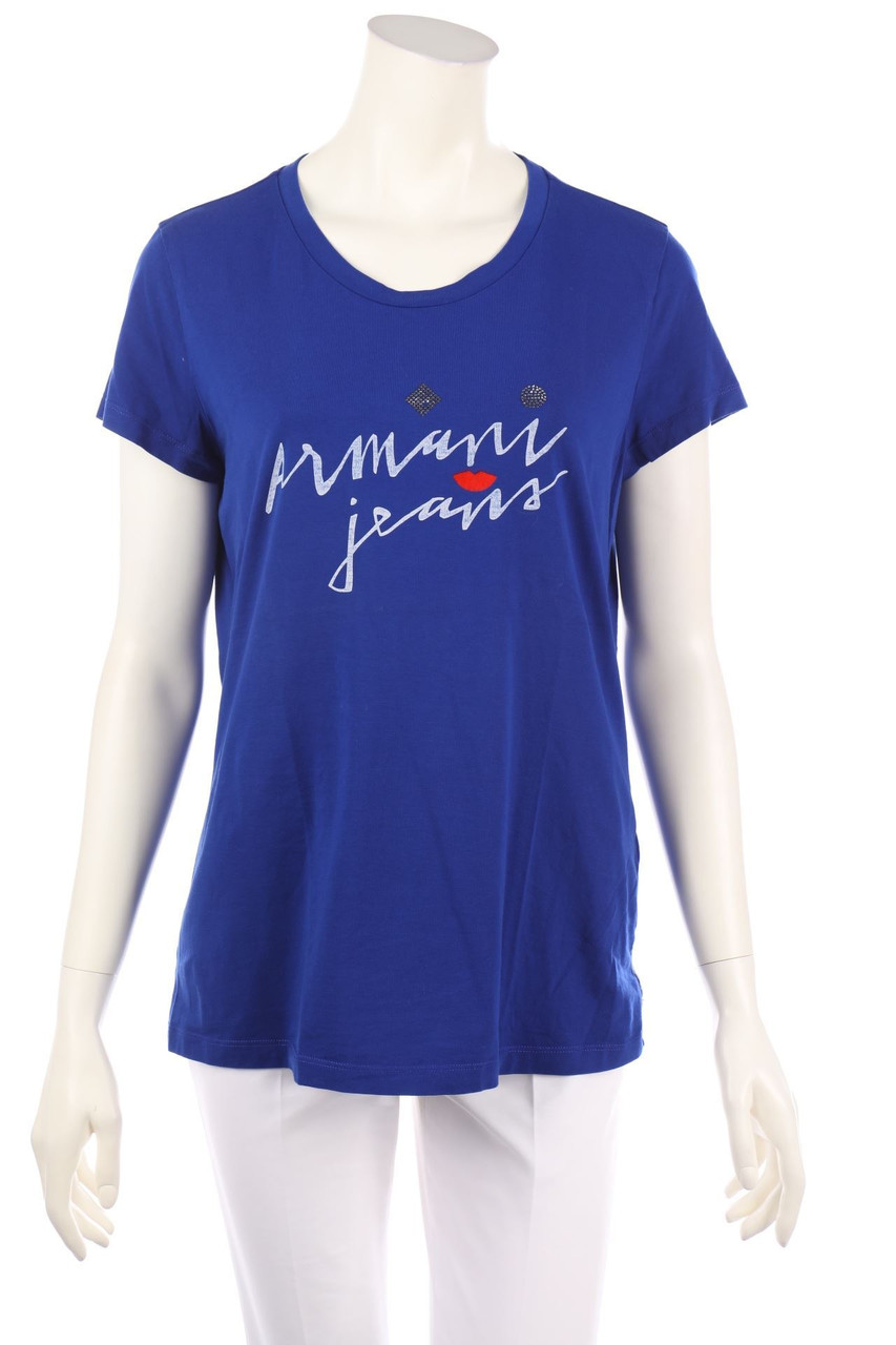 AJ ARMANI JEANS - Kurzarm-Shirt mit Logo-Print - D 44