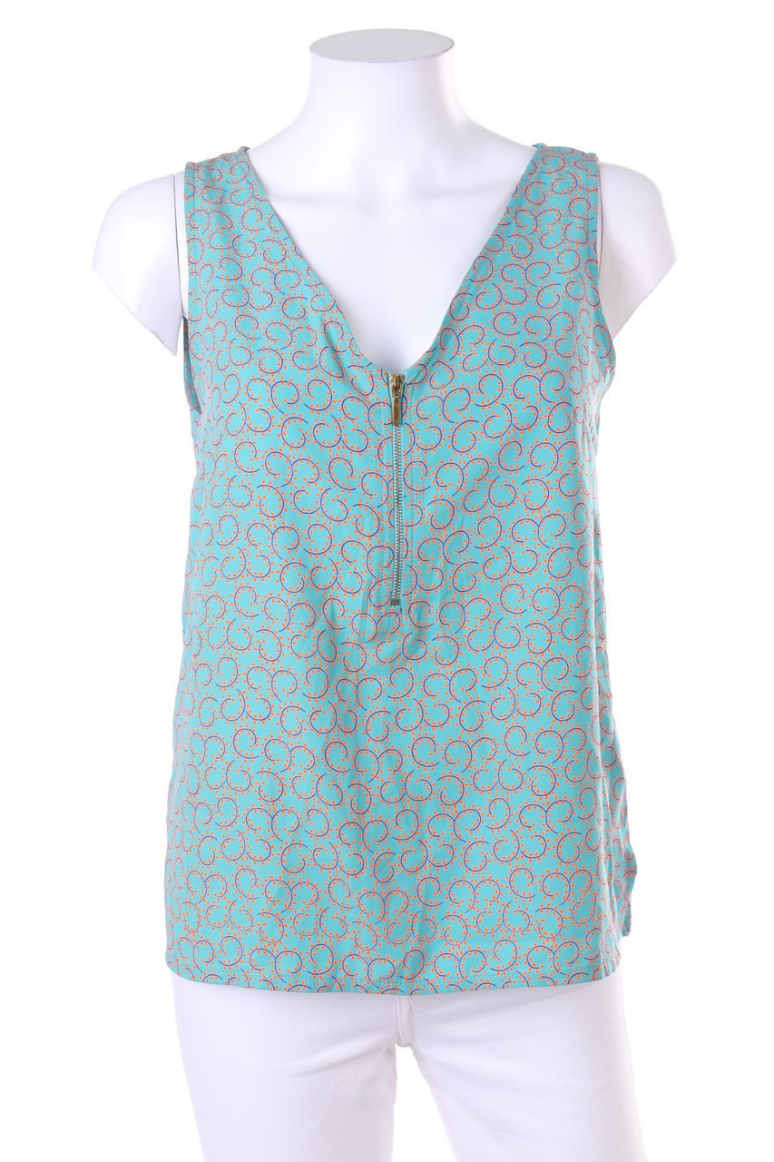 NAF NAF - Print-Blusentop mit Reißverschluss - D 34