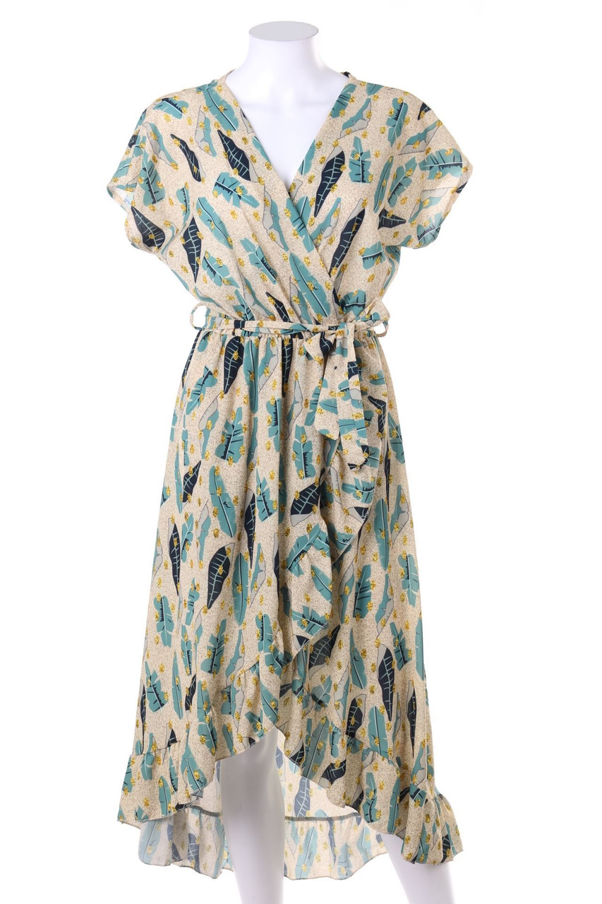 Seamless FASHION - Vokuhila-Kleid in Wickel-Optik - D 40