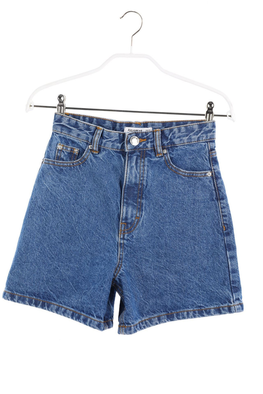PULL&BEAR - High Waist-Mom-Jeans-Shorts - D 30