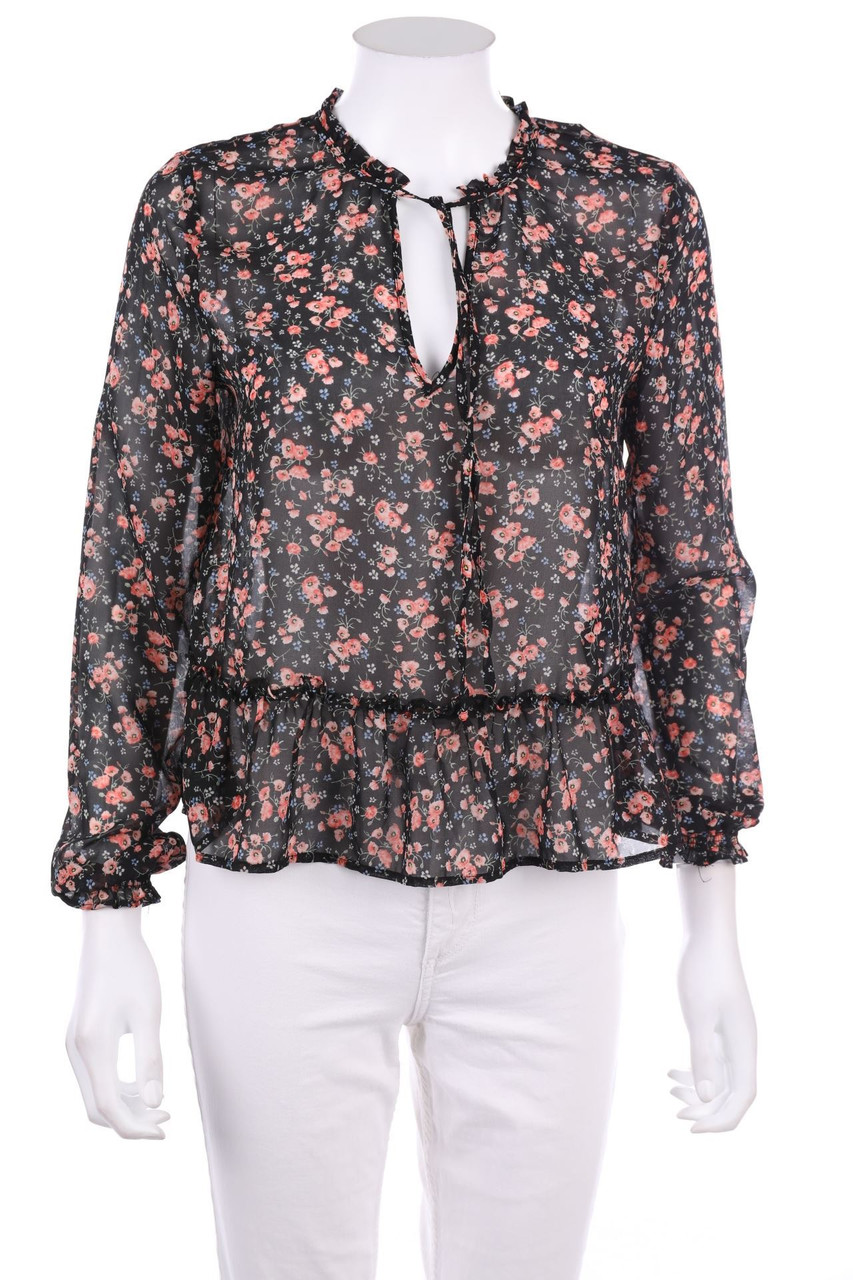 H&M DIVIDED - Bluse mit Blumen-Print - D 36