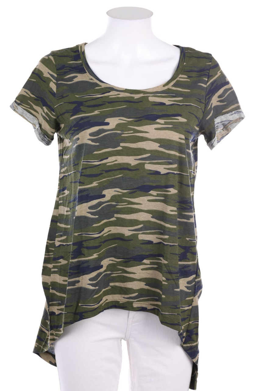 Noisy May - Kurzarm-Shirt mit Camouflage-Print - S