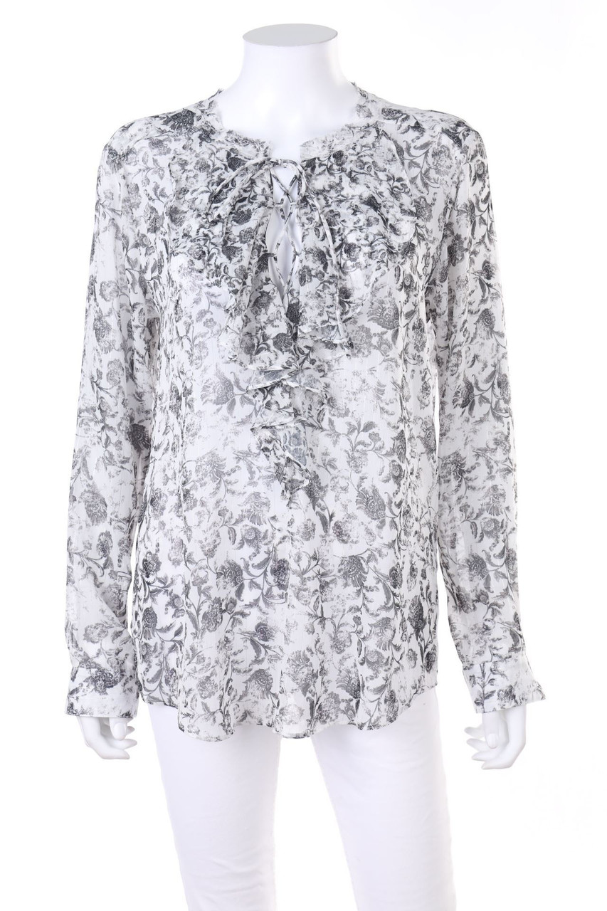 The Kooples - Ruffled Blouse with Glitter - M