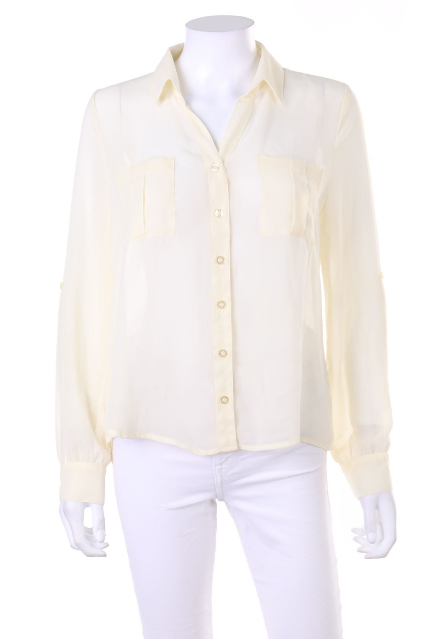 mine - Vokuhila-Blouse with Patch Pockets - M