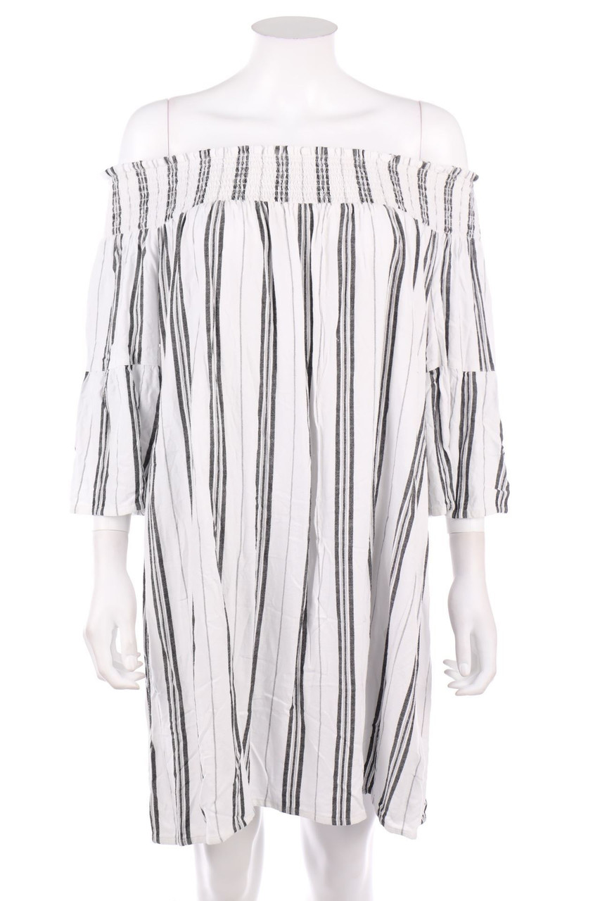 UNITED COLORS OF BENETTON - Carmen-dress with Stripes - M