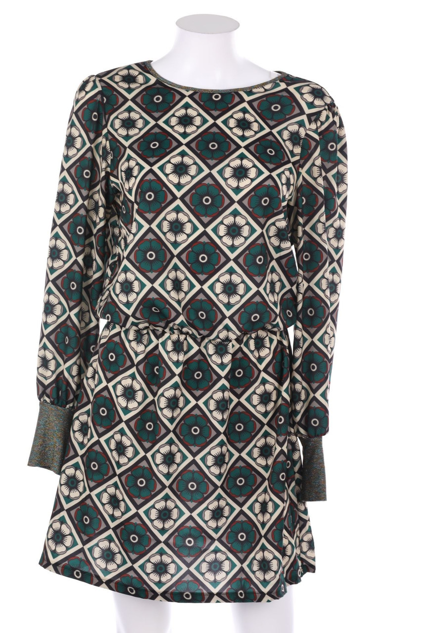 Ohne Label - Kleid mit Blumen-Print - XS