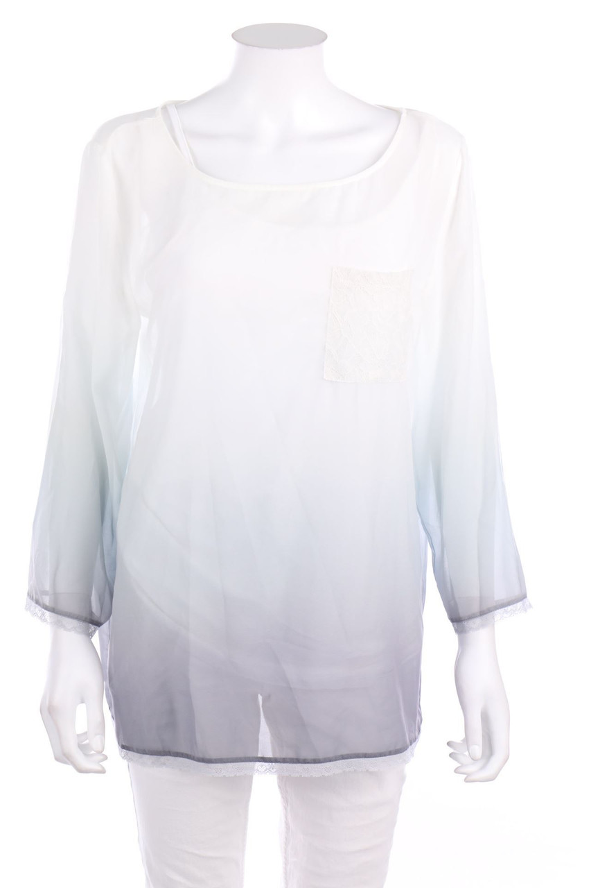 No Label - Blouse with Dip Dye-Effect - D 42