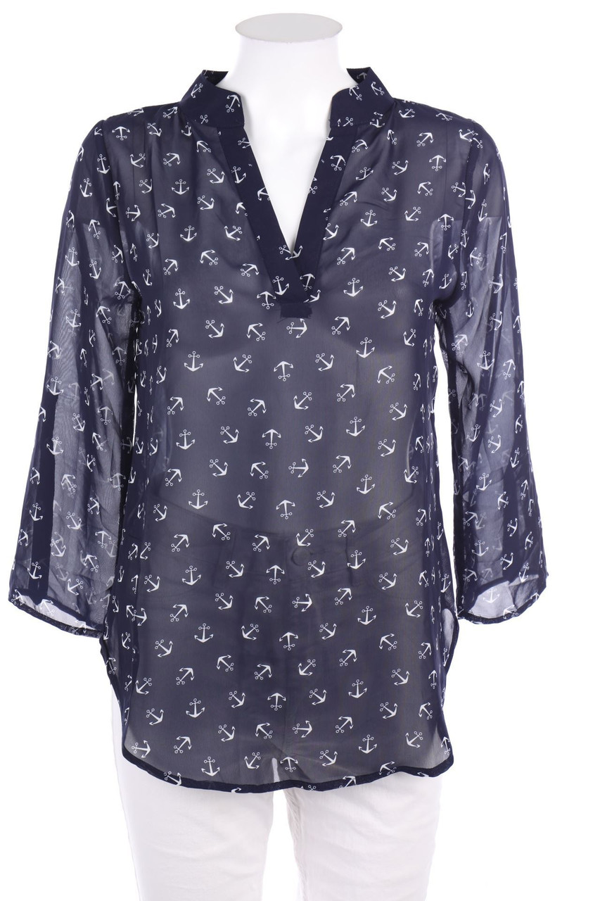 My Hailys - Print-Bluse mit 3/4-Ärmel zum Krempeln - XS