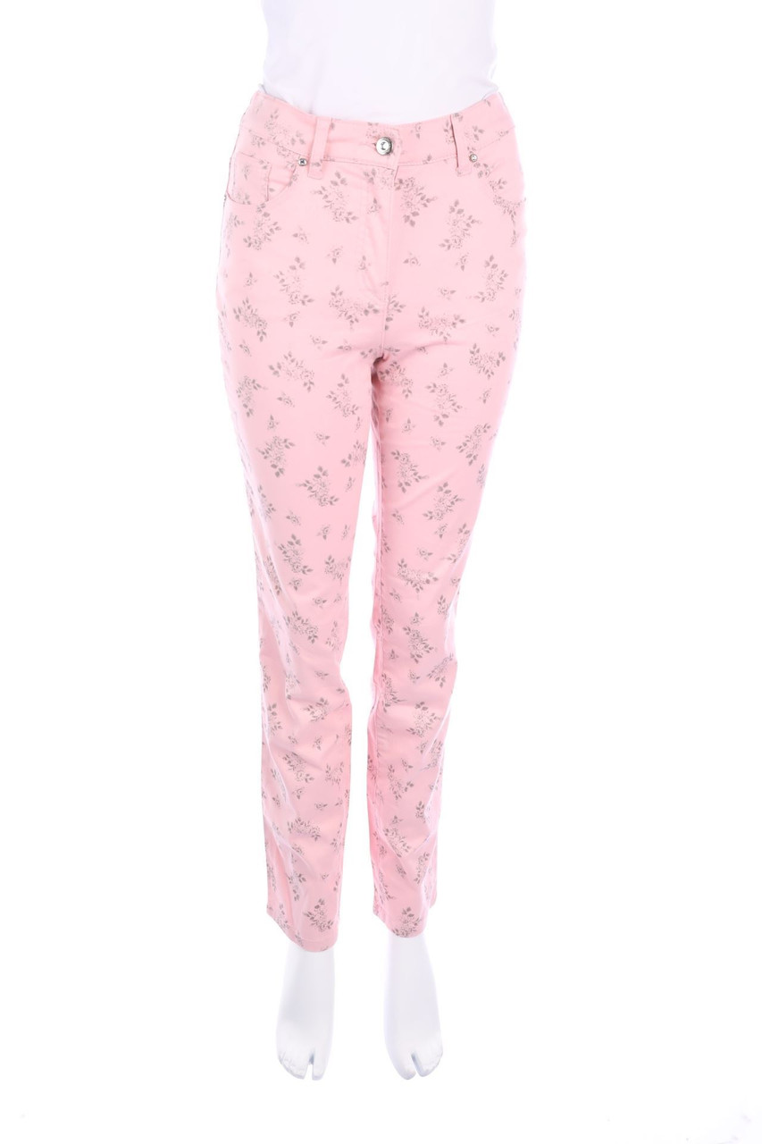 Himmelblau by Lola Paltinger - Slim Jeans mit Blumen-Print - D 34