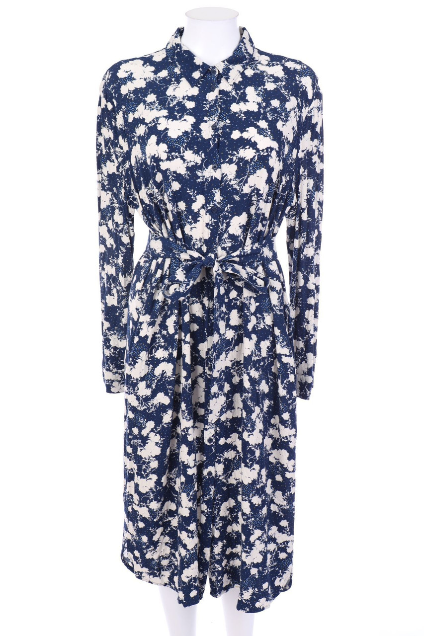 ESPRIT - Blusenkleid mit Blumen-Print - D 42