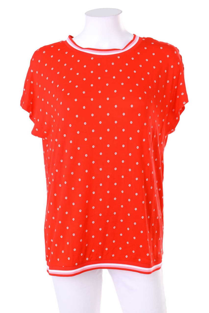 WOMEN essentials by Tchibo - Kurzarm-Shirt mit Blumen-Print - D 36-38