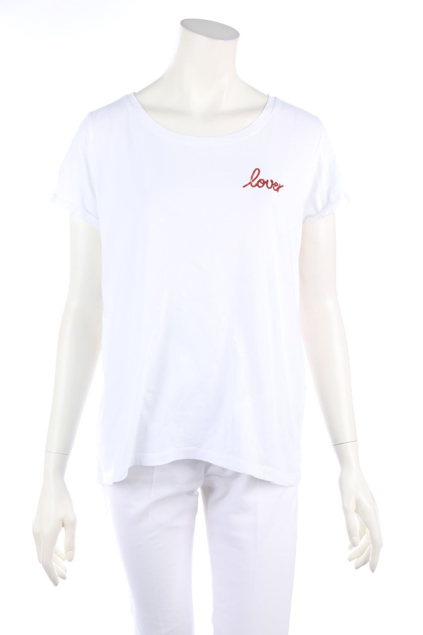 MRS & HUGS - Shortsleeve-Shirt with Sequins - XL