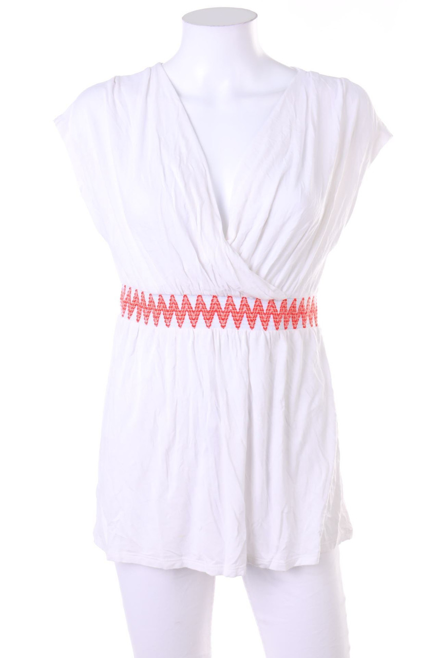 crossroads - Tunic Blouse with Zig Zag Pattern - D 40