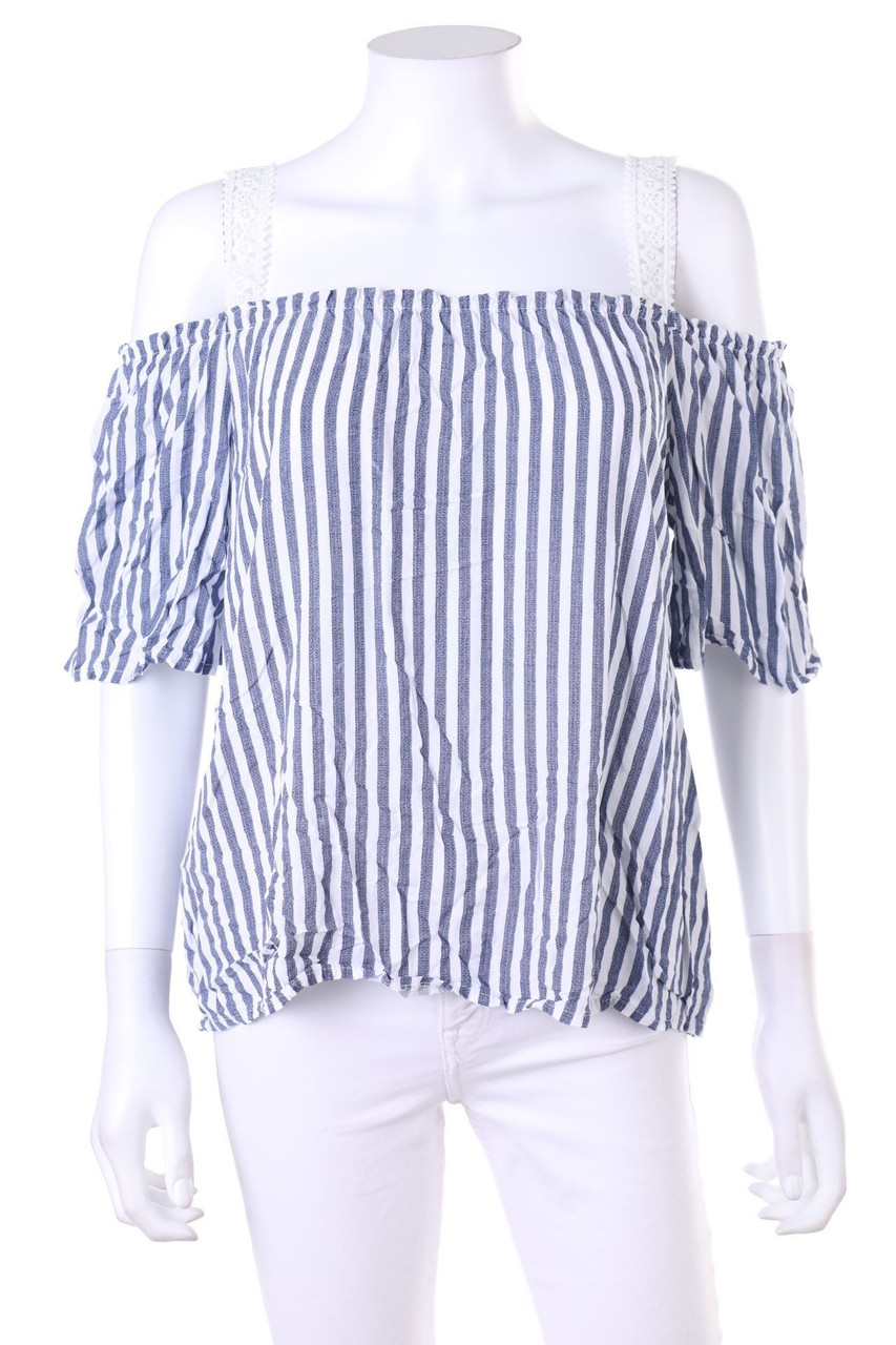 No Label - Off-the-shoulder blouse with Stripes - S