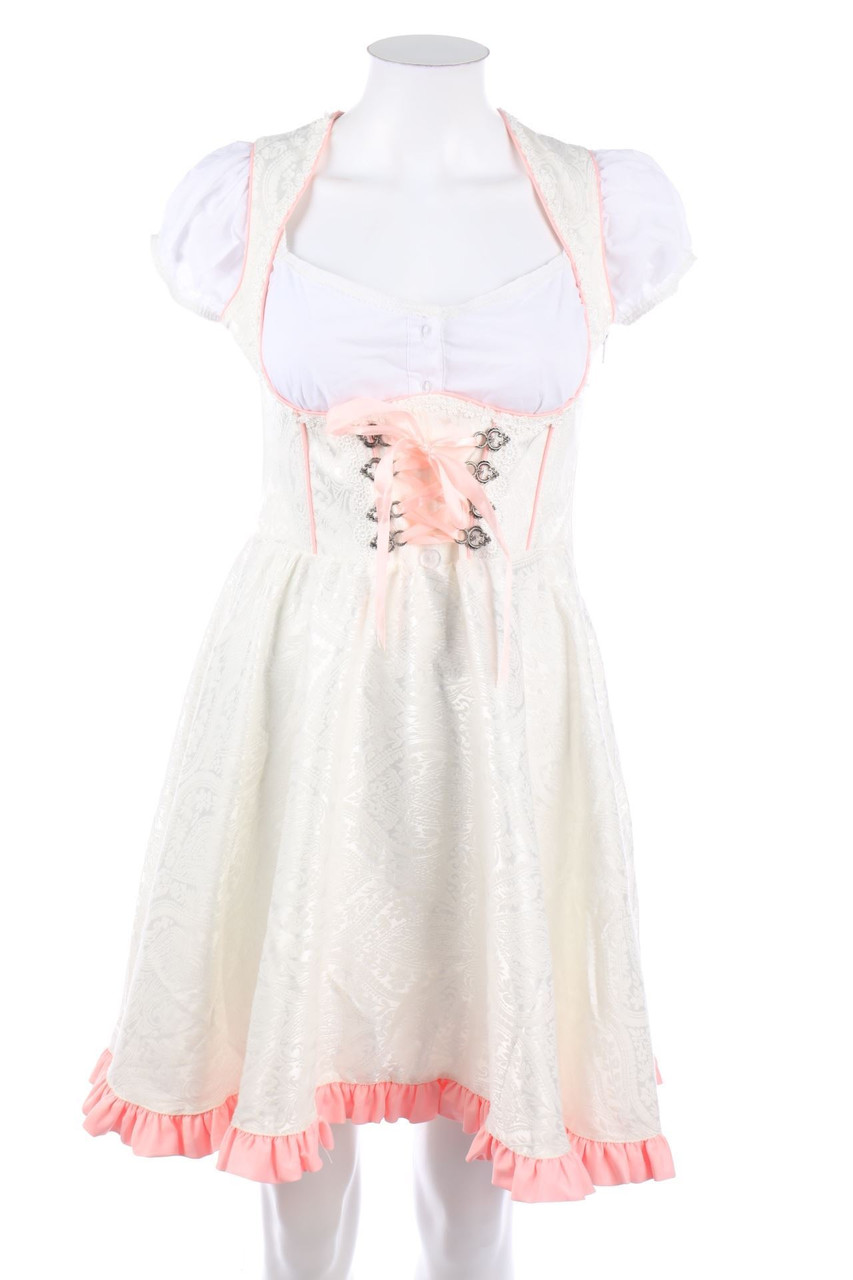 Dirndline - Dirndl aus Jacquard mit Rüschen - S