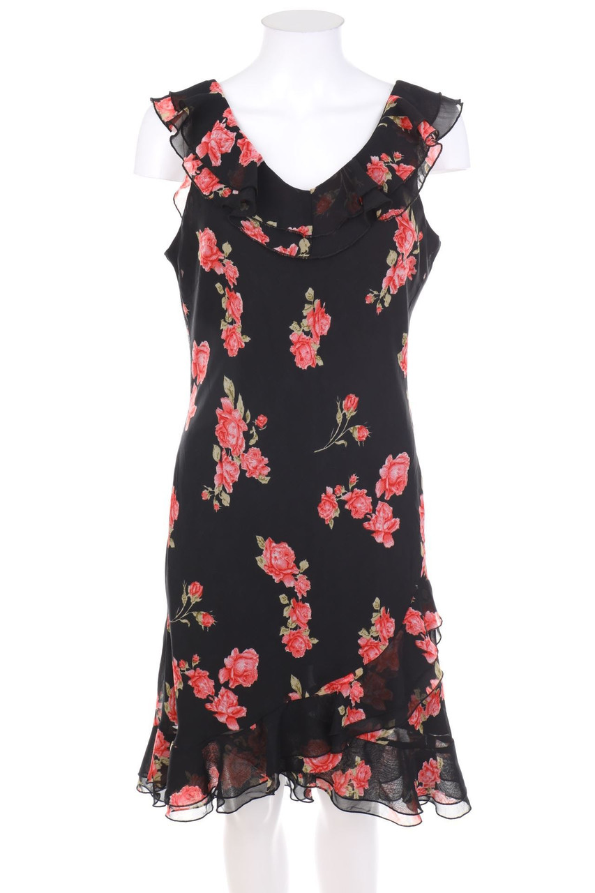 3 SUISSES - Volants-Kleid mit Blumen-Print - D 38