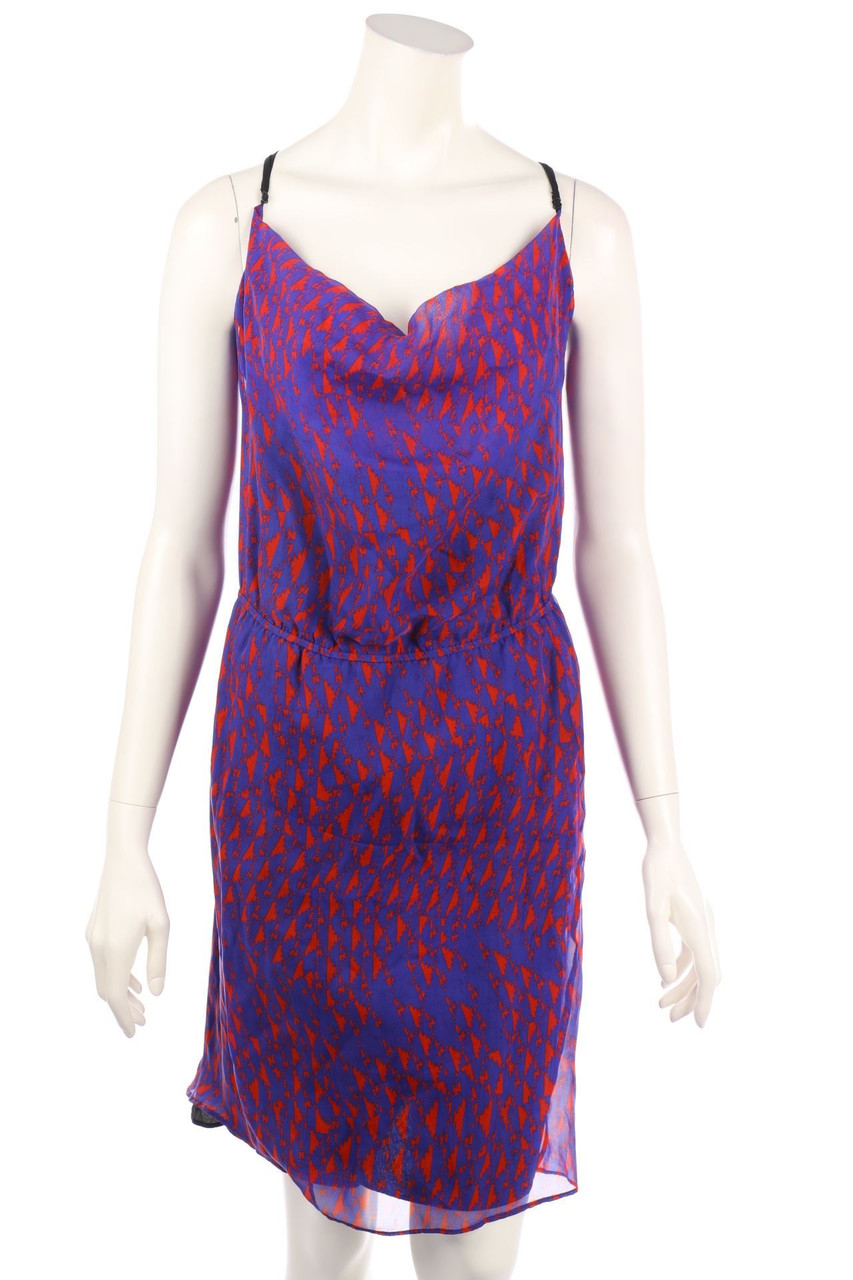 C´N´C´ COSTUME NATIONAL - Silk Dress with Wrap-Effect with Print - D 38