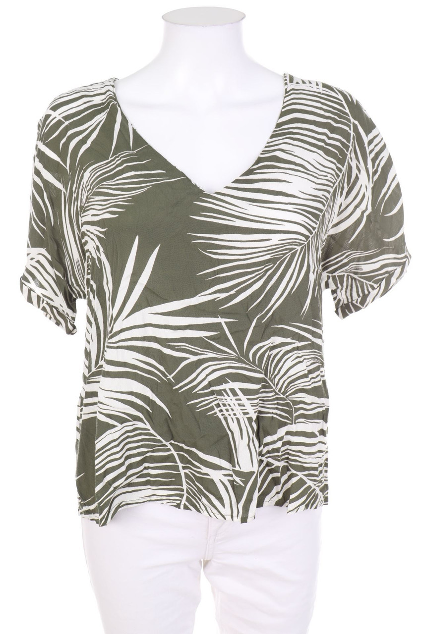 ONLY - Kurzarm-Bluse mit floralem Muster - D 40