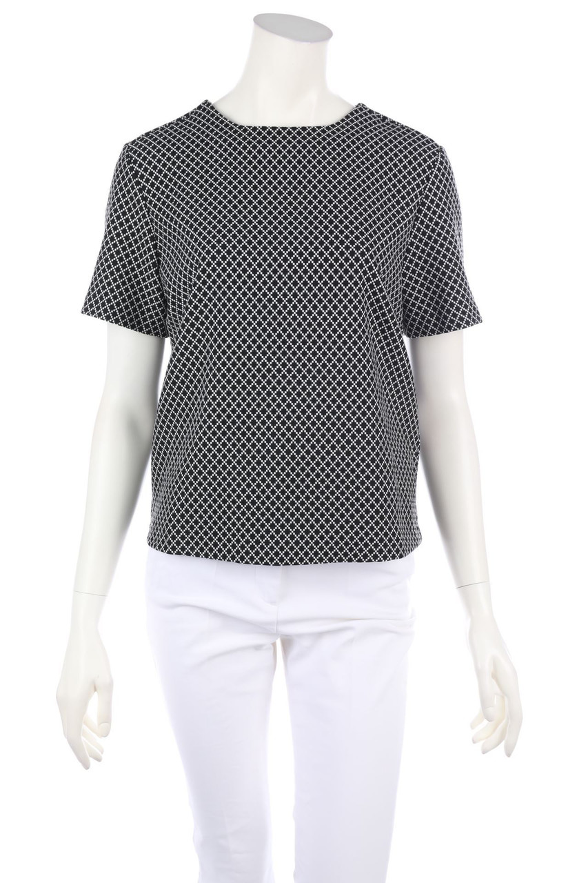 OPUS - Shortsleeve Blouse with Geo Pattern - D 36