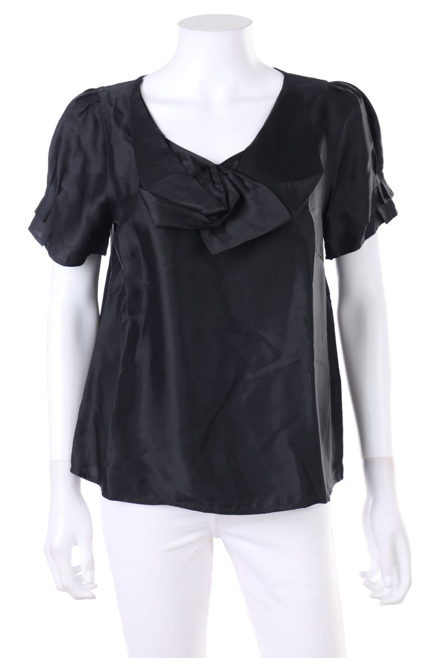 COMPTOIR DES COTONNIERS - Shortsleeve Blouse with Draping - D 38