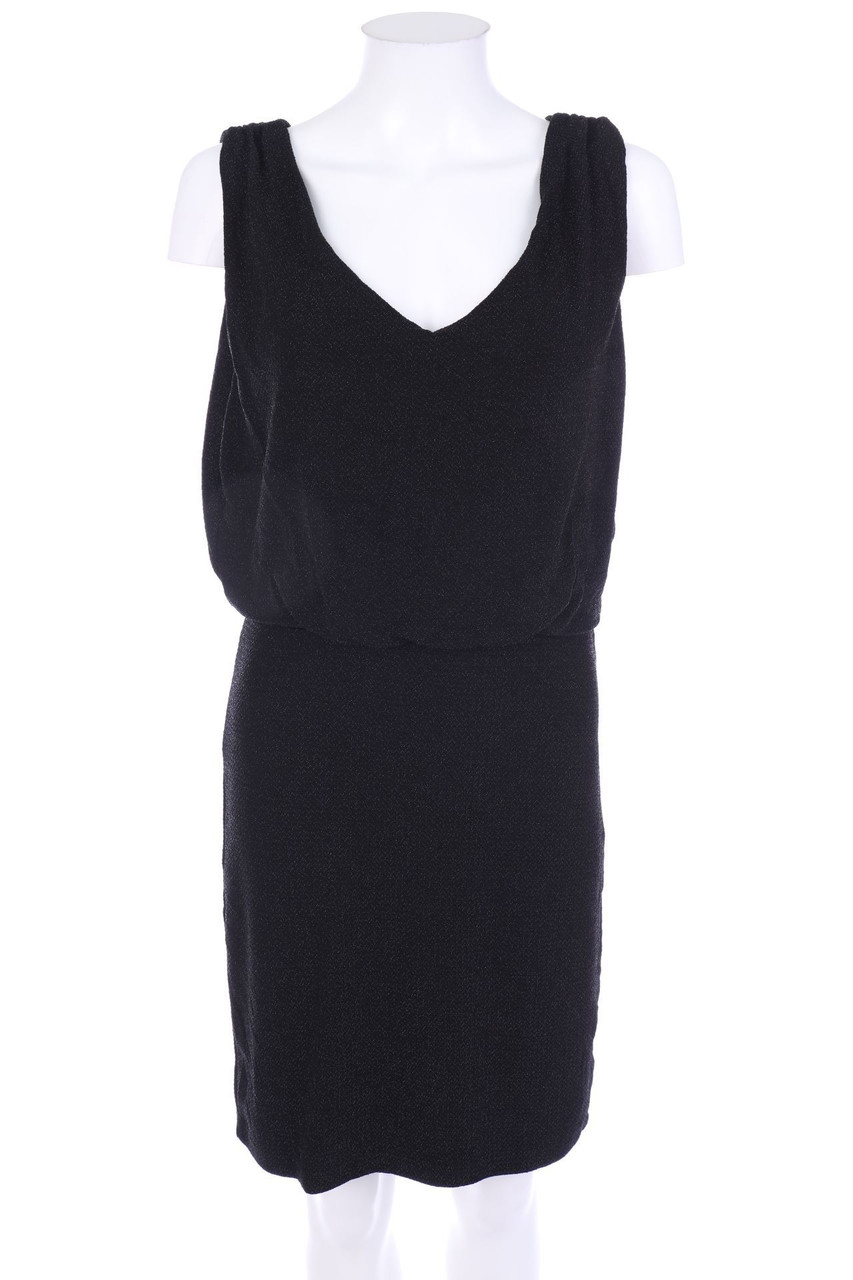 VILA - Glitzer-Abendkleid mit tiefem Rückenausschnitt - L