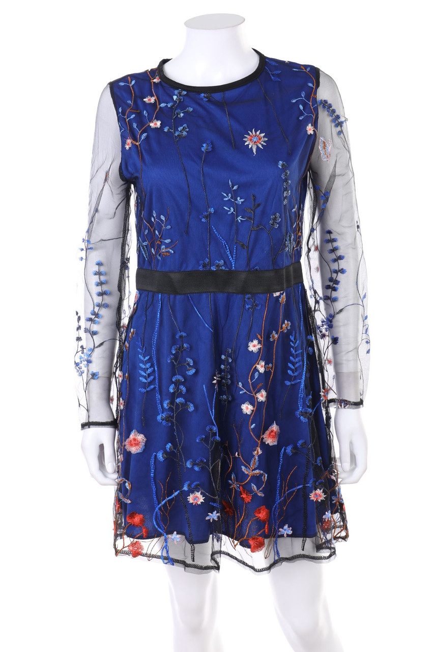 No Label - Mini Dress with Embroideries - D 36