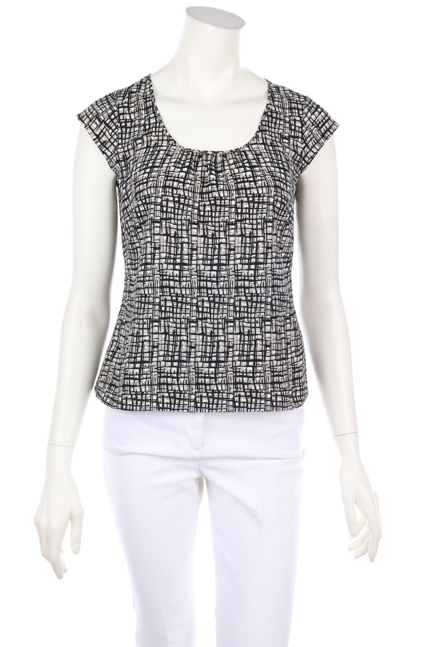 Ann Taylor LOFT - Shortsleeve Blouse with Print - D 30