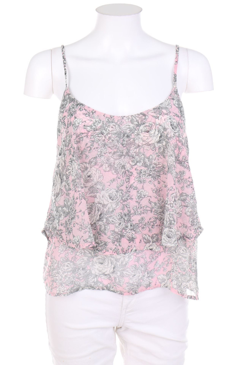 TALLY WEiJL - A-line Top with floral print, Layer Look - D 38