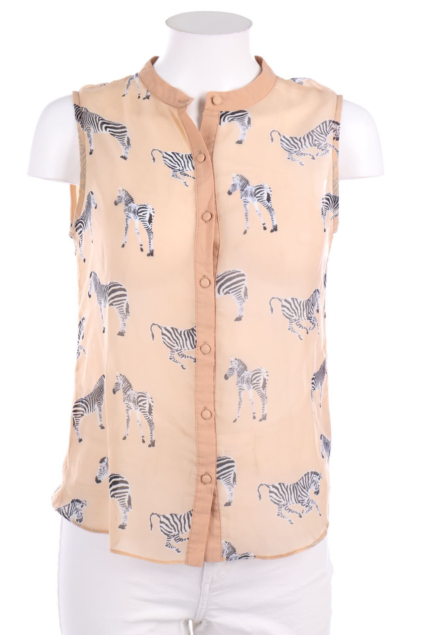 mint&berry - Blouse Top with Print - S