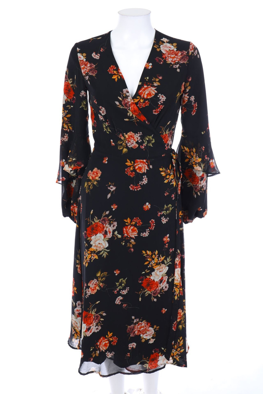 HALLHUBER - Maxi Dress with Wrap-Effect with Volants - D 34