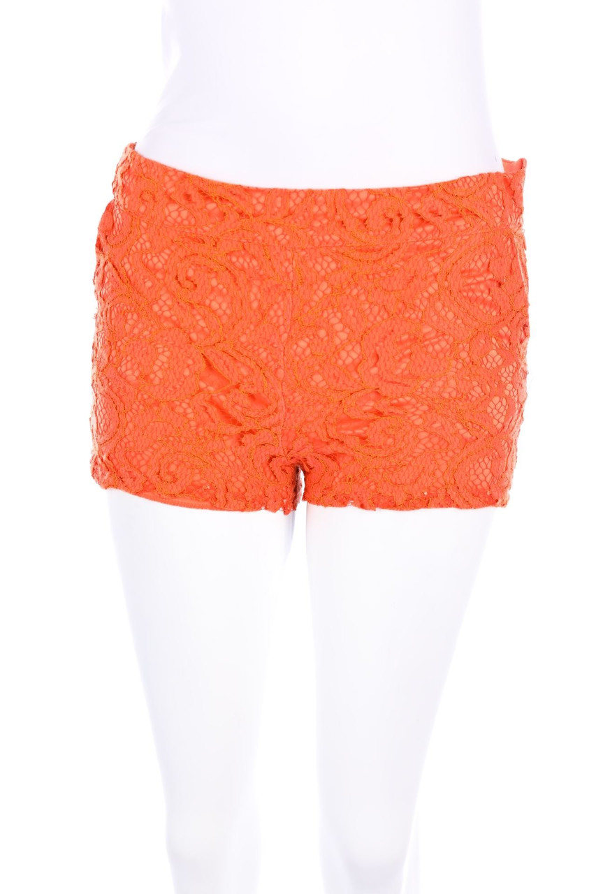 FB SISTER - Spitzen-Hotpants mit Reißverschluss - XS