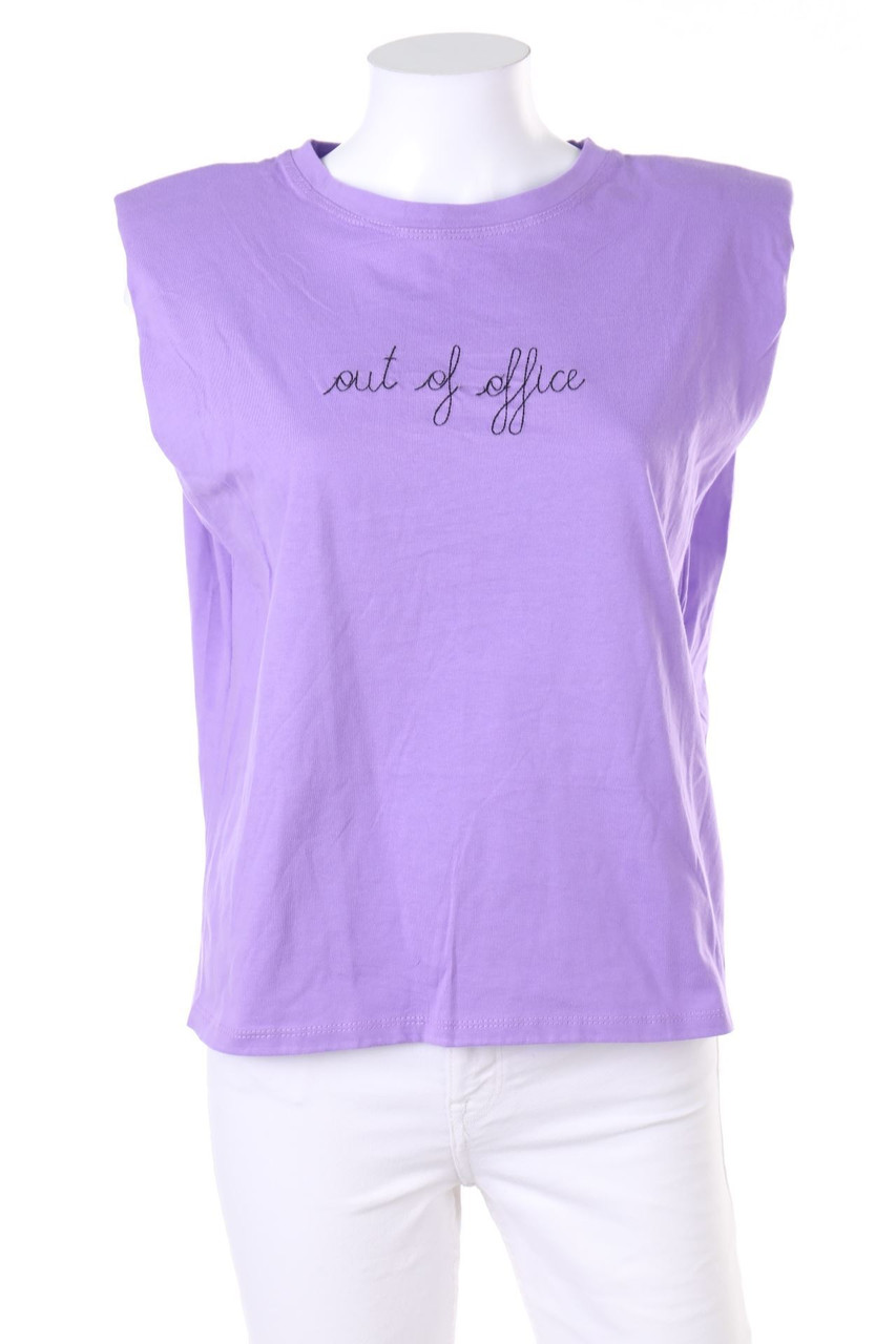 by clara PARIS - Tanktop aus Baumwoll-Mix mit Stickereien - S